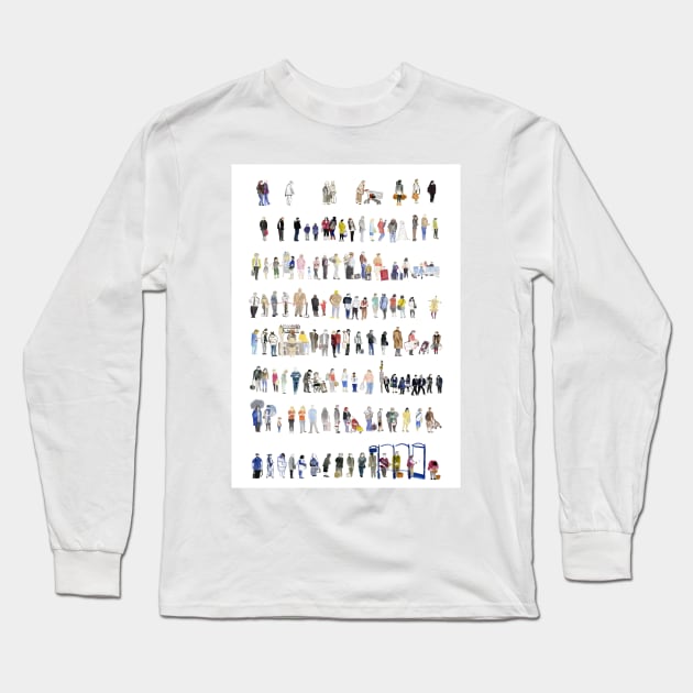 Major Queuing Long Sleeve T-Shirt by crumpetsandcrabsticks